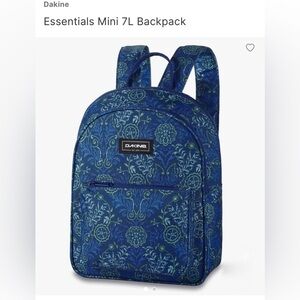 Dakine Blue Mini Backpack